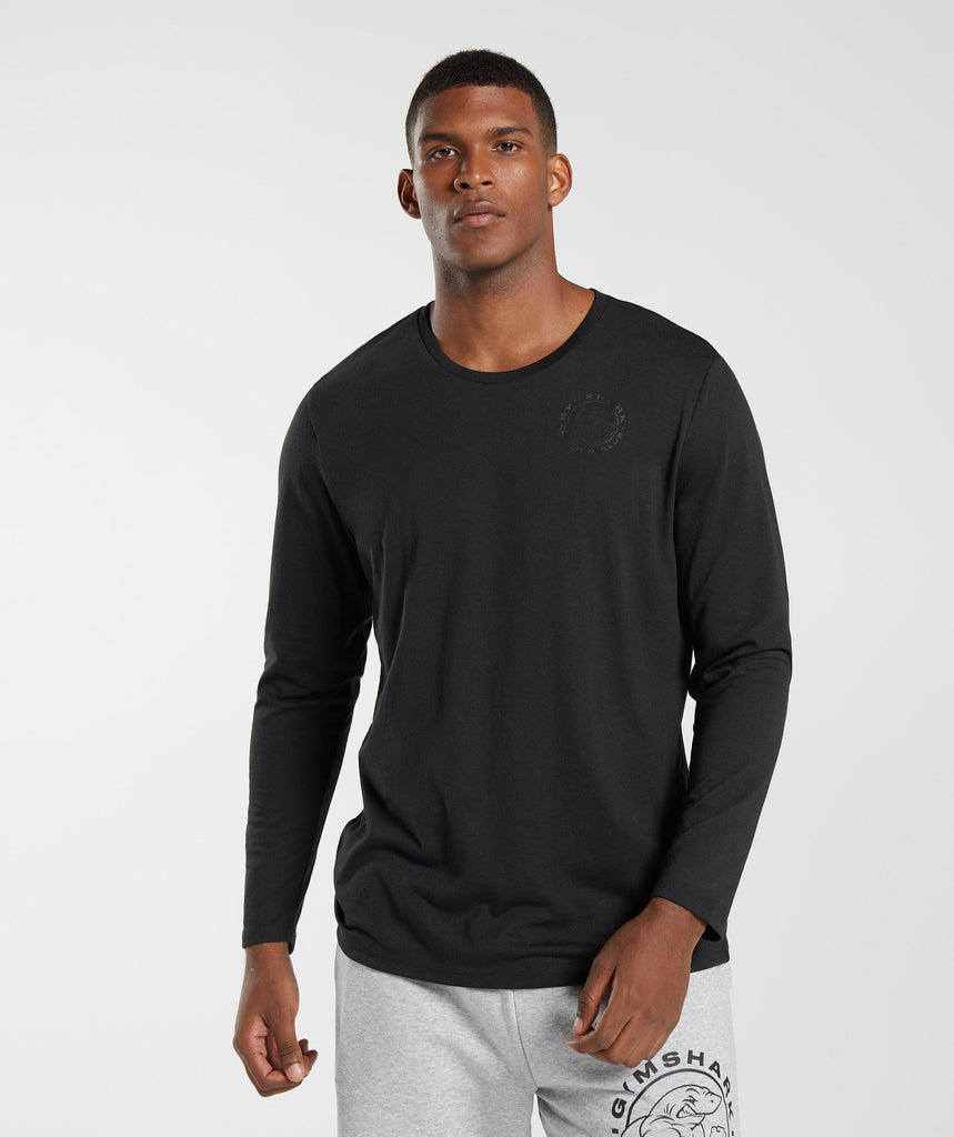 Gymshark Legacy Long Sleeve T-Shirt - Black 1